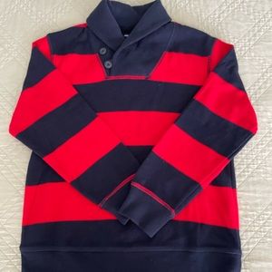 GAP Kids Red and Navy Striped Sweater